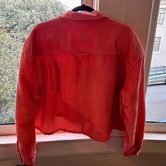 BDG Rodney Corduroy Cropped Button-Down Shirt - Picture 2 of 3